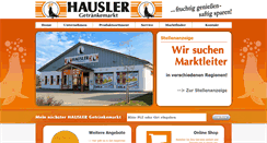 Desktop Screenshot of hausler-getraenke.de