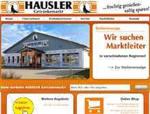 Tablet Screenshot of hausler-getraenke.de